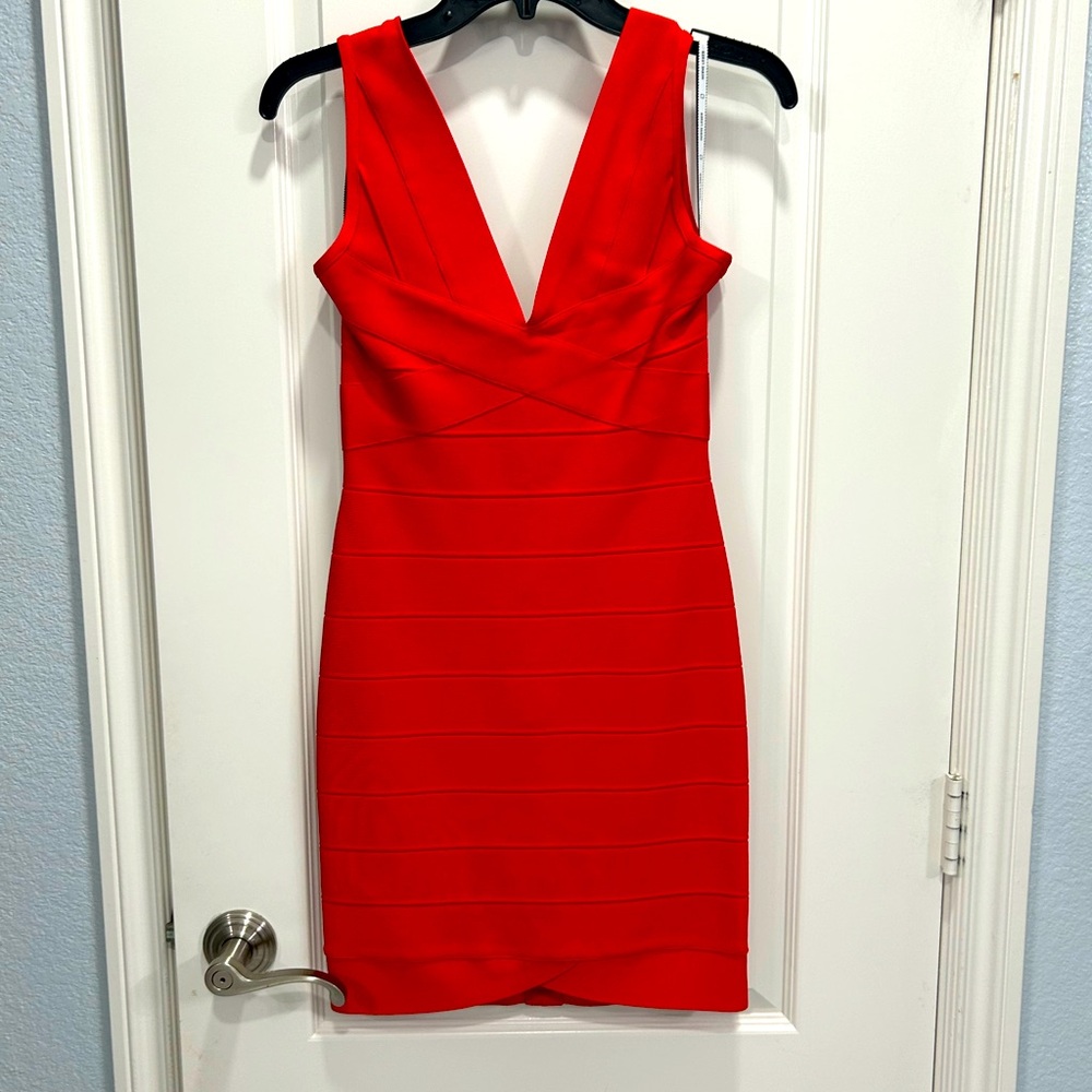 Herve Leger NWT Red Bandage Dress